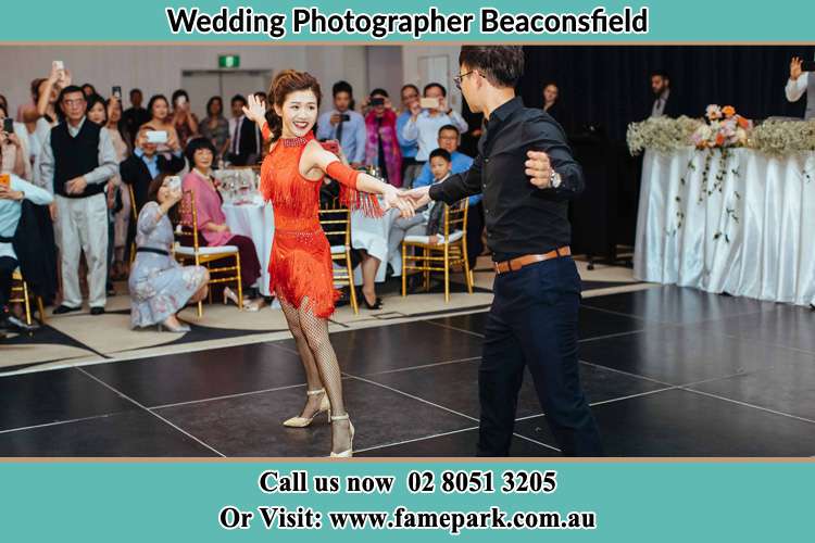 Bride and Groom Dancing on the floor Beaconsfield