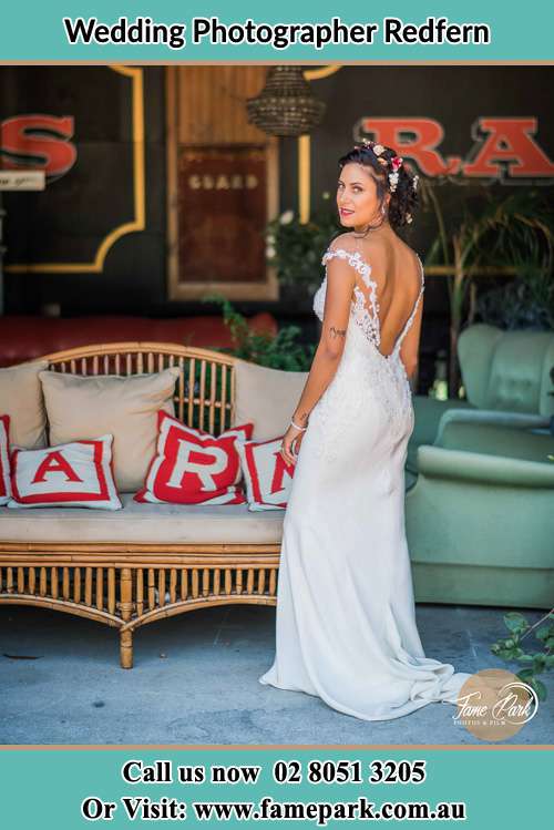 Bride near the couch Redfern NSW 2016